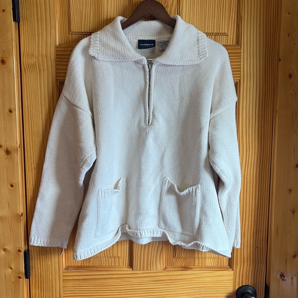 White Liz Claiborne sweater
